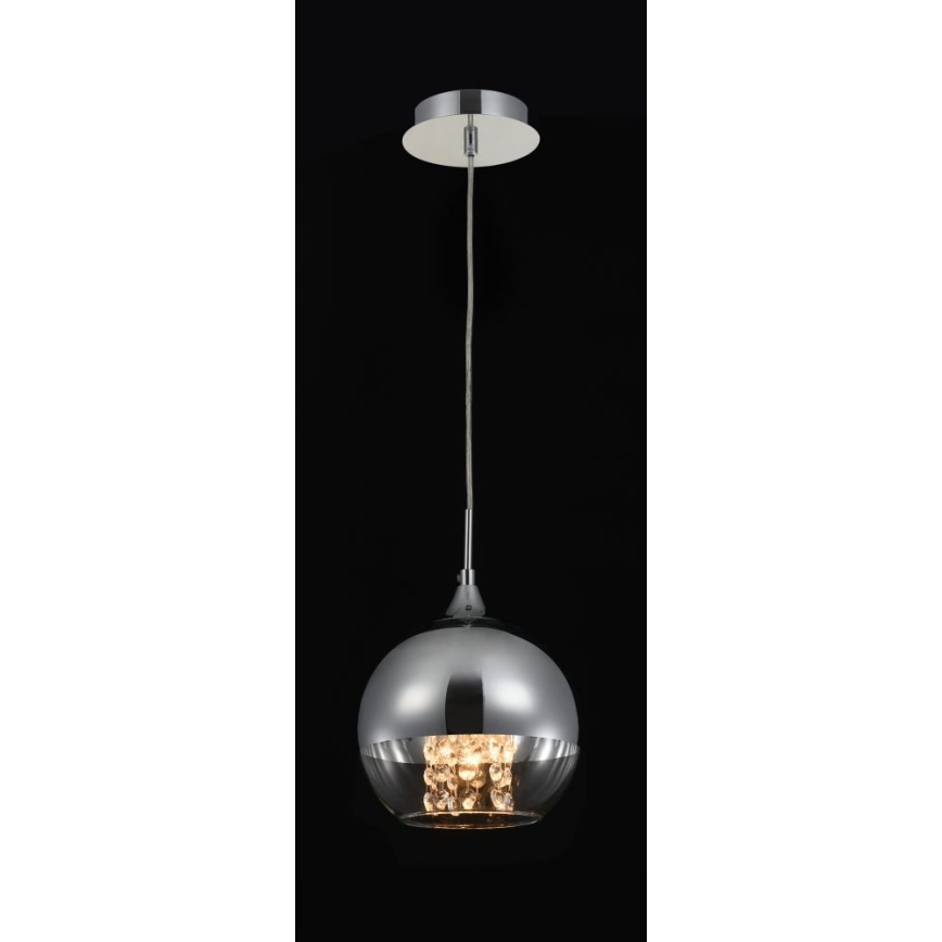 Maytoni P140-PL-110-1-N - Candeeiro suspenso FERMI 1xE27/60W/230V cromado brilhante