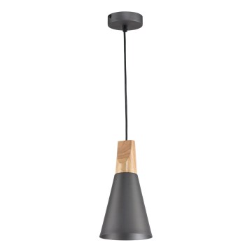 Maytoni P359-PL-140-C - Candeeiro suspenso BICONES 1xE27/60W/230V diâmetro 14 cm cinzento/bege