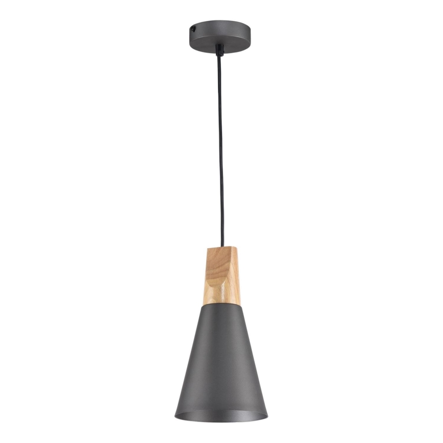 Maytoni P359-PL-140-C - Candeeiro suspenso BICONES 1xE27/60W/230V diâmetro 14 cm cinzento/bege