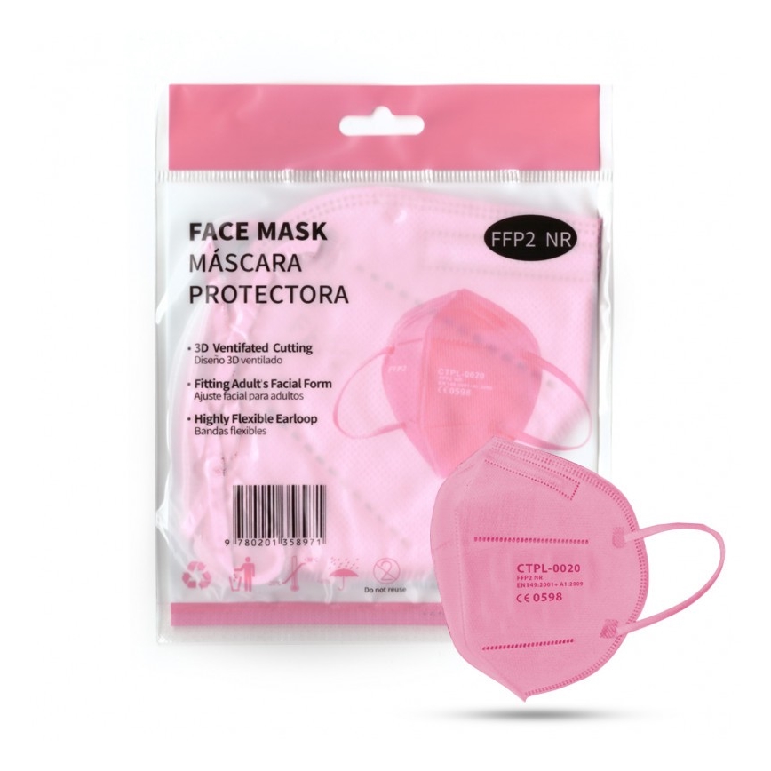 Media Sanex Máscara FFP2 NR / KN95 Rosa 1 pc