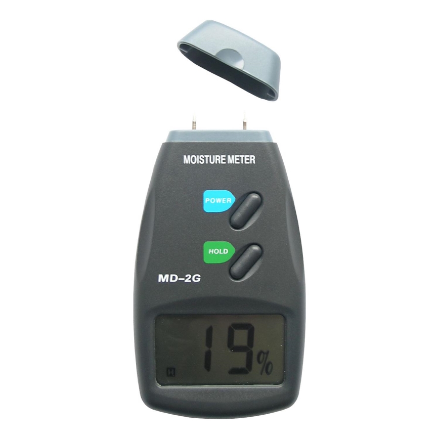 Medidor de humidade da madeira com visor LCD 9V