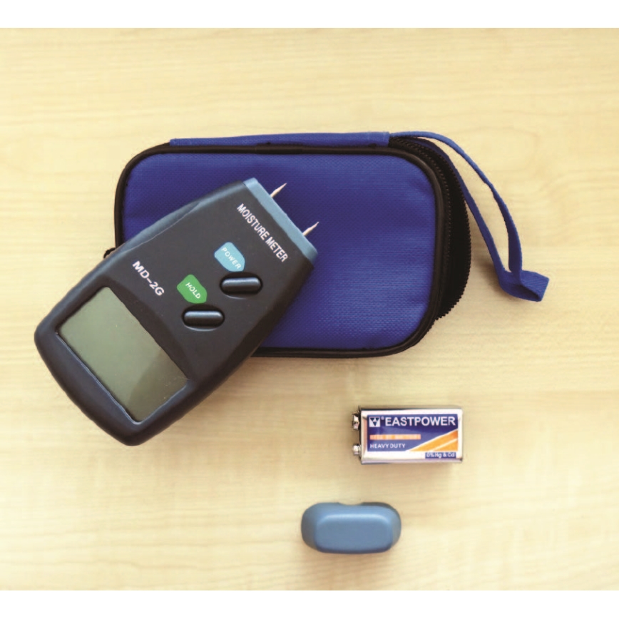 Medidor de humidade da madeira com visor LCD 9V