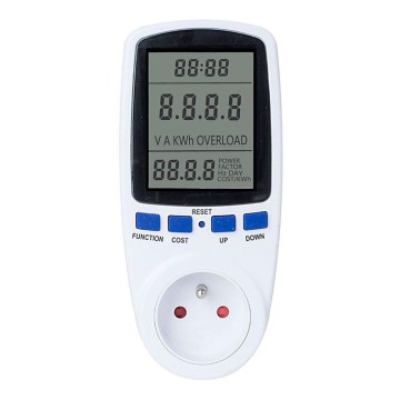 Medidor de Watts e de consumo elétrico 3600W/230V