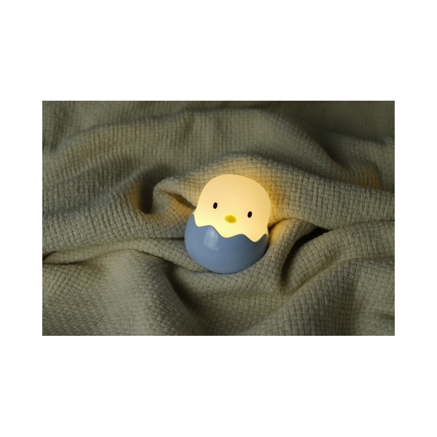 MegaLight - Candeeiro tátil para crianças LED RGB regulável EGGY EGG LED/5V