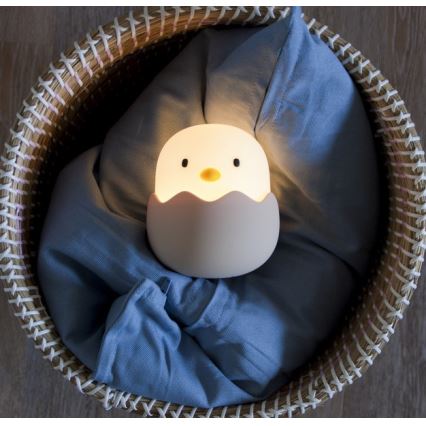 MegaLight - Candeeiro tátil para crianças LED RGB regulável EGGY EGG LED/5V