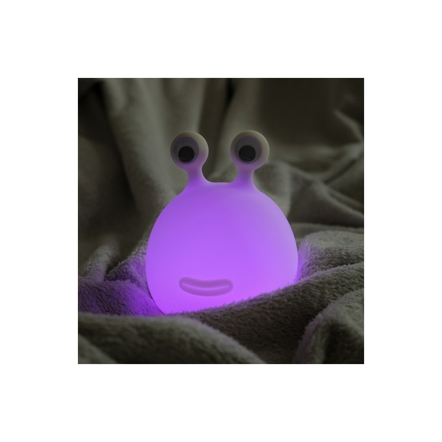 MegaLight - Candeeiro tátil para crianças LED RGB regulável MOMO MOON LED/5V