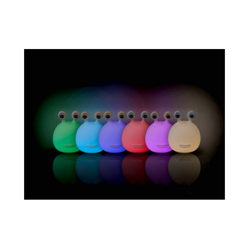 MegaLight - Candeeiro tátil para crianças LED RGB regulável MOMO MOON LED/5V
