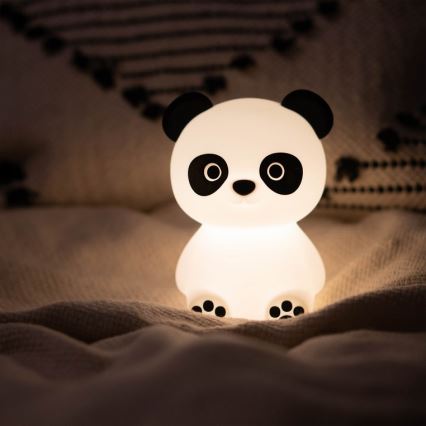MegaLight - Candeeiro tátil para crianças LED RGB regulável PADDY PANDA LED/5V