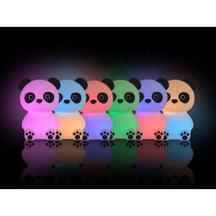 MegaLight - Candeeiro tátil para crianças LED RGB regulável PADDY PANDA LED/5V