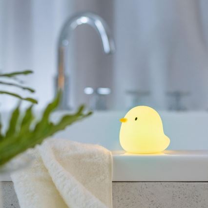 MegaLight - Luz LED RGB tátil de banheira  para crianças SWIMMY DUCK LED/5V