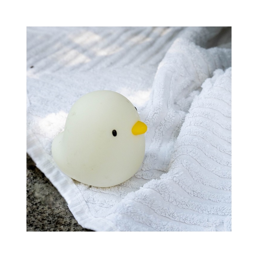 MegaLight - Luz LED RGB tátil de banheira  para crianças SWIMMY DUCK LED/5V