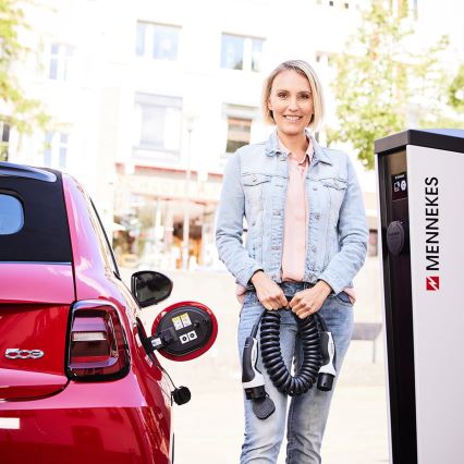 Mennekes - Cabo de carregamento para carros elétricos tipo 2 4m 11kW 20A IP44