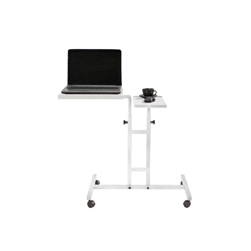 Mesa ajustável GLEN 87x67 cm branco