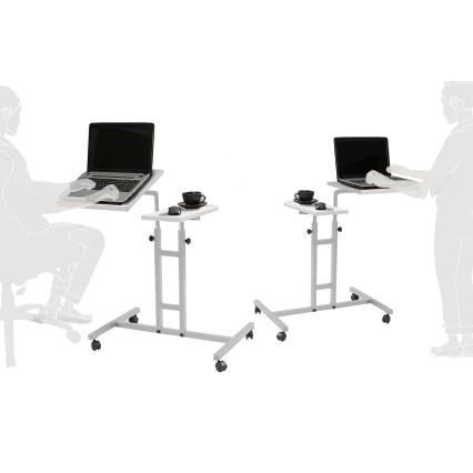 Mesa ajustável GLEN 87x67 cm branco