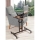 Mesa ajustável GLEN 87x67 cm castanho/preto