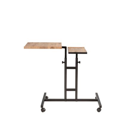 Mesa ajustável GLEN 87x67 cm castanho/preto