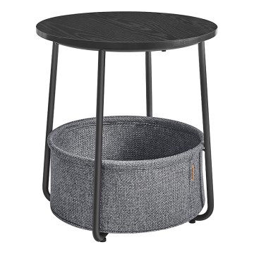 Mesa auxiliar NOIRA preta/cinzenta