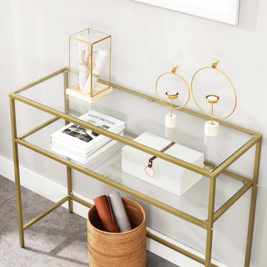 Mesa de apoio CIREL dourada