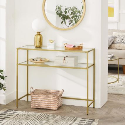 Mesa de apoio CIREL dourada