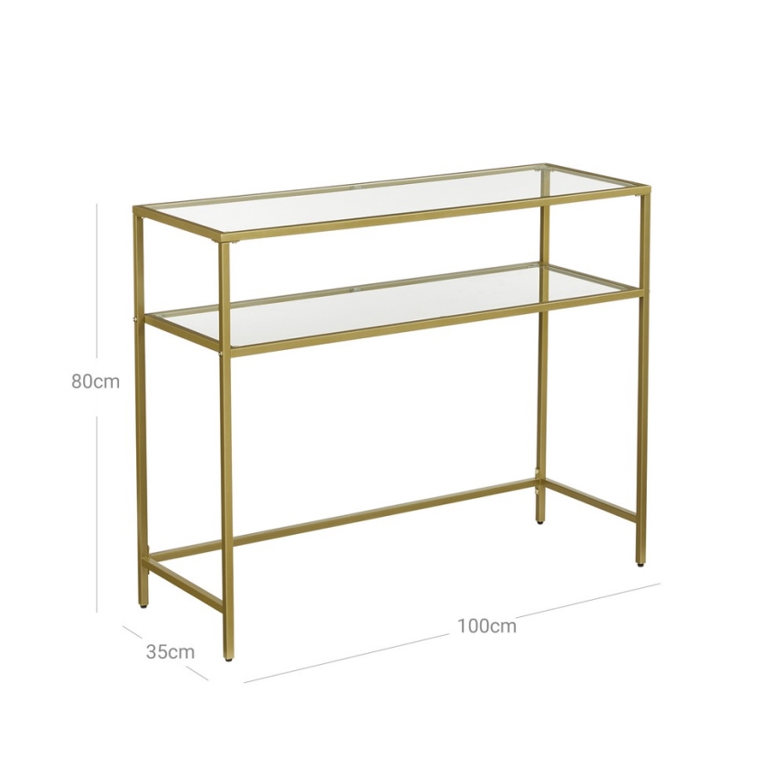 Mesa de apoio CIREL dourada