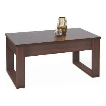 Mesa de apoio com gavetas NEA 52x110 cm castanho