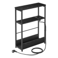 Mesa de apoio com tomada integrada e portas USB ROD preta