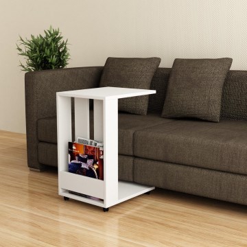 Mesa de apoio EDI 60x37 cm branca