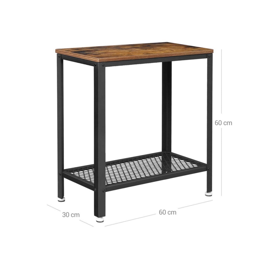 Mesa de apoio ELDUR castanha/preta
