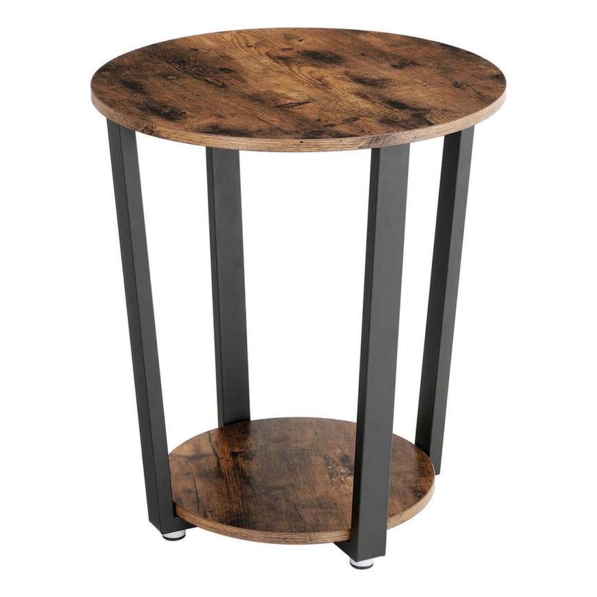 Mesa de apoio ELDUR castanha/preta