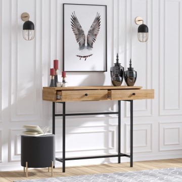 Mesa de apoio ESTA 86x100 cm castanho