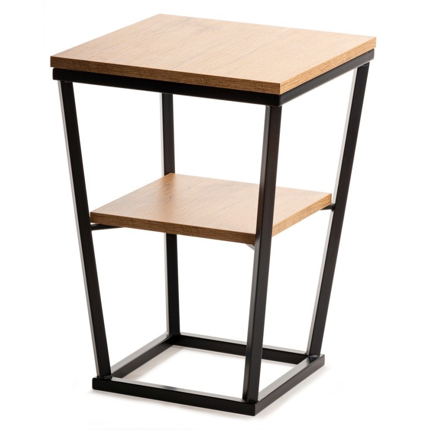 Mesa de apoio EXPAND 57x40 cm preto/castanho