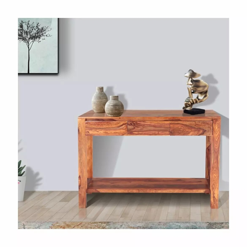Mesa de apoio GANI 76x130 cm madeira maciça/rosewood