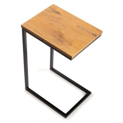 Mesa de apoio HELPER 57x40 cm preto/castanho
