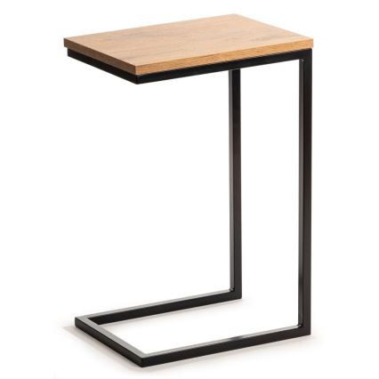 Mesa de apoio HELPER 57x40 cm preto/castanho