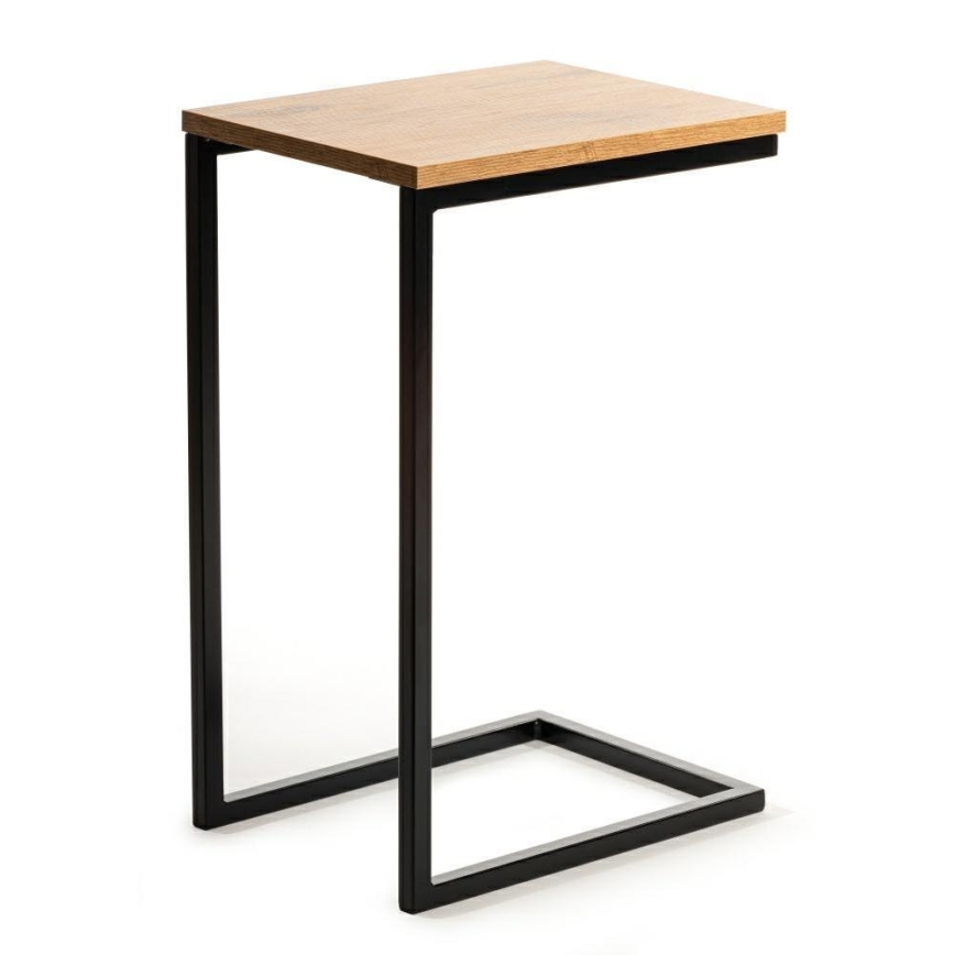 Mesa de apoio HELPER 57x40 cm preto/castanho