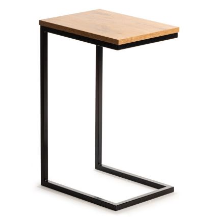 Mesa de apoio HELPER 57x40 cm preto/castanho