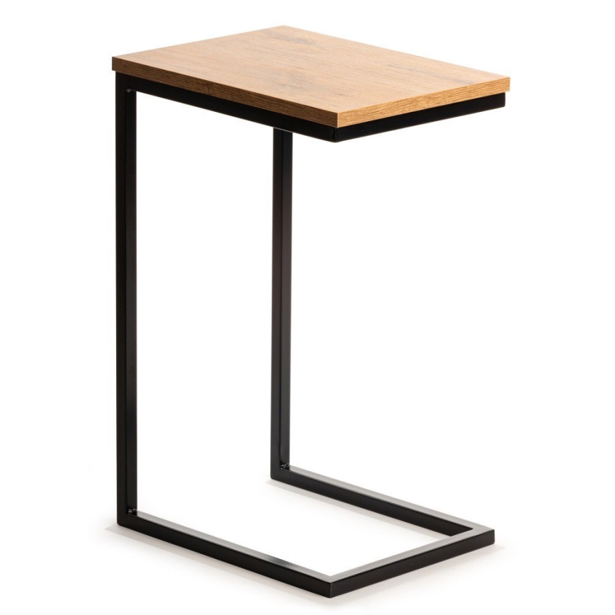 Mesa de apoio HELPER 57x40 cm preto/castanho