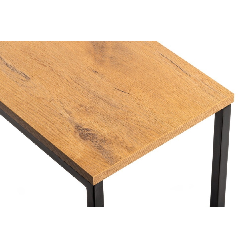 Mesa de apoio HELPER 57x40 cm preto/castanho