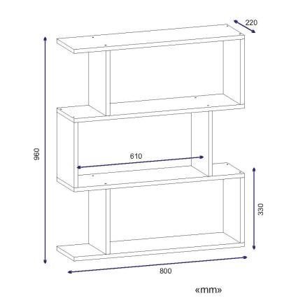 Mesa de apoio KARRUSEL 96x80 cm branco