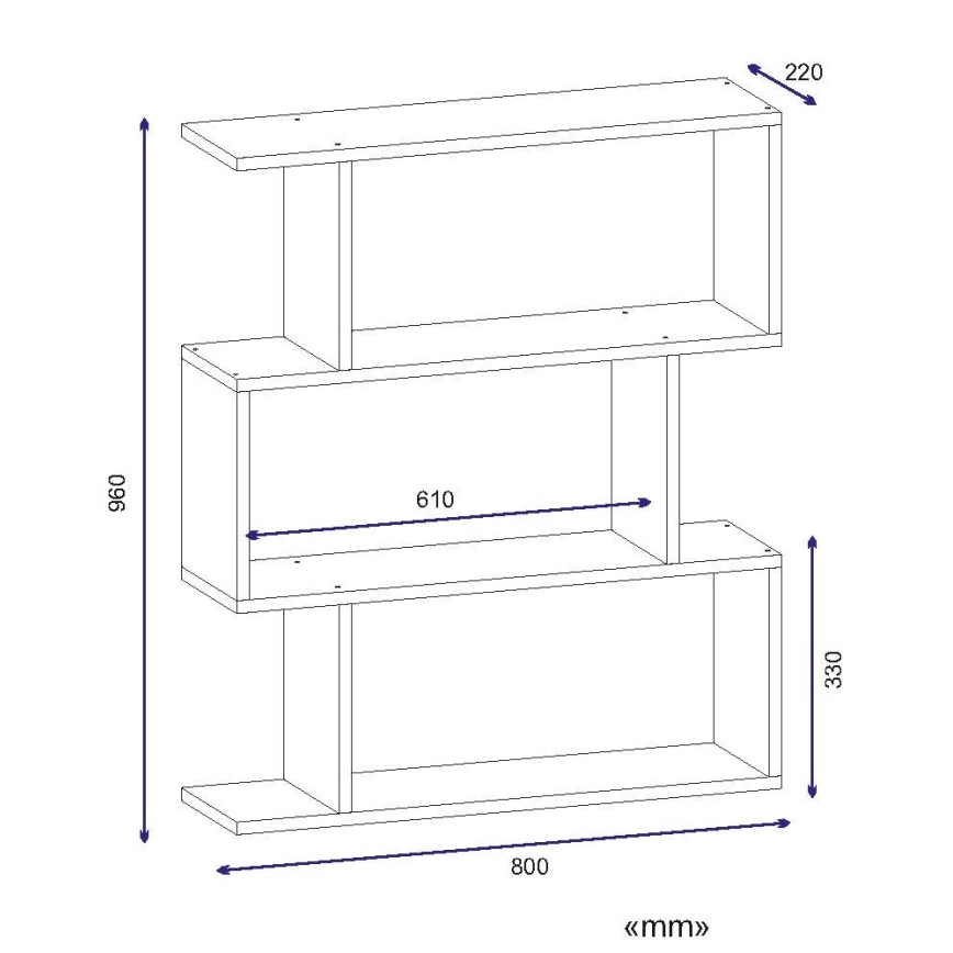 Mesa de apoio KARRUSEL 96x80 cm branco