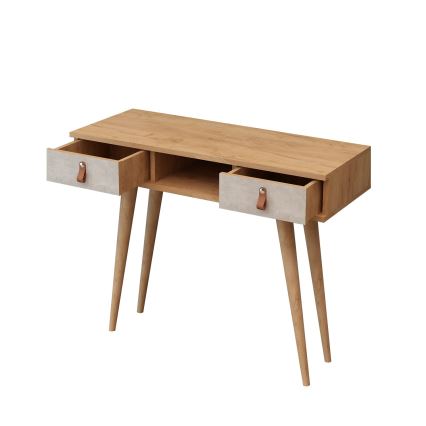 Mesa de apoio LAWEN 88x100 cm bege/cinzento