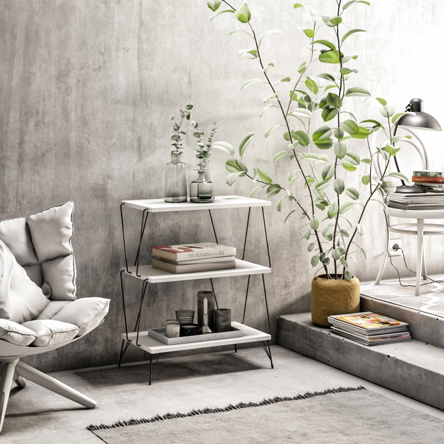 Mesa de apoio LAZANDOS 75x48 cm branco