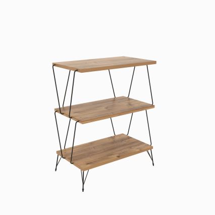 Mesa de apoio LAZANDOS 75x48 cm castanho/preto