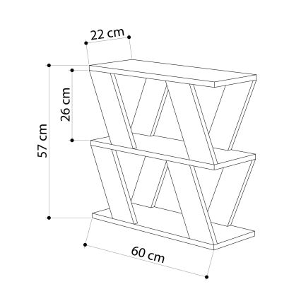 Mesa de apoio LAZENA 57x60 cm antracite