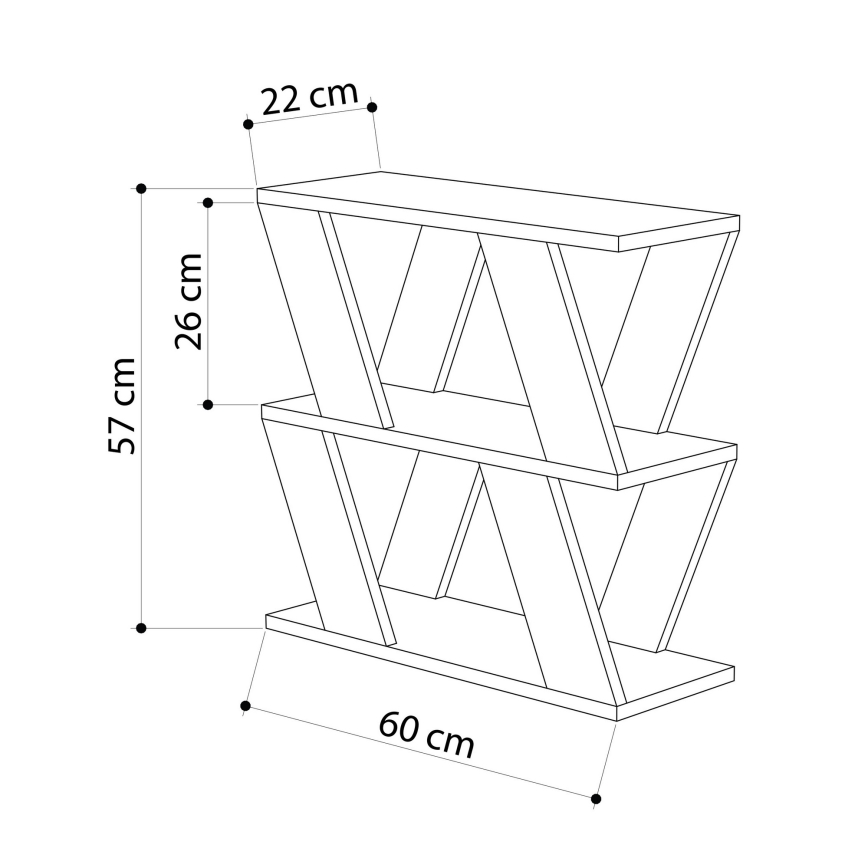 Mesa de apoio LAZENA 57x60 cm antracite