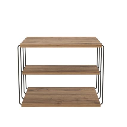 Mesa de apoio LIFON 40x50 cm castanho/preto