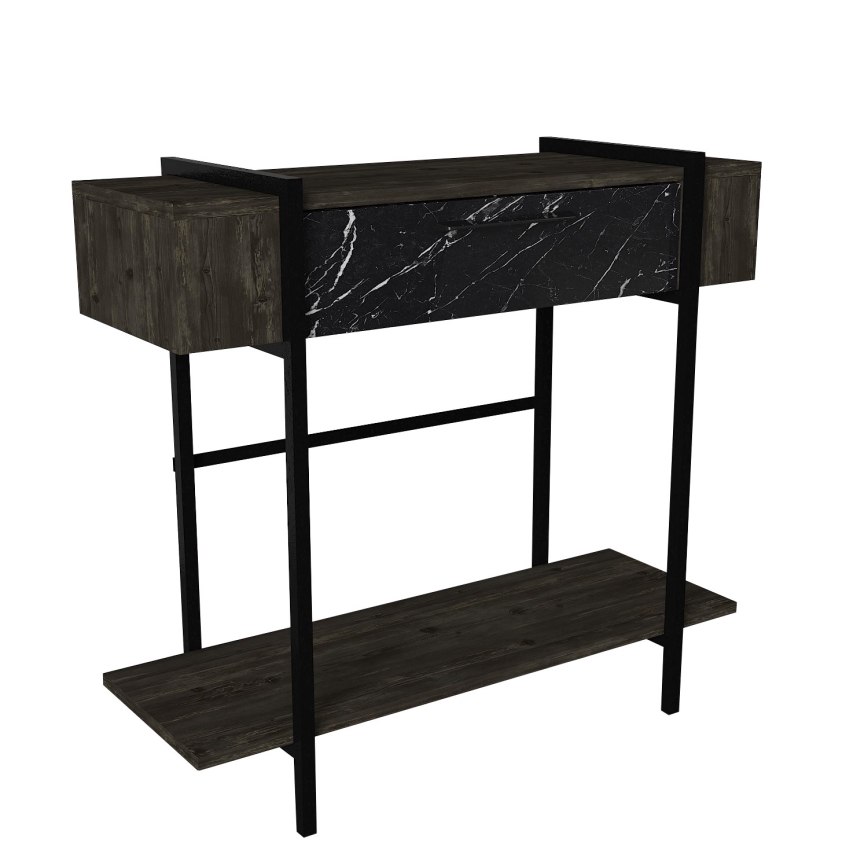 Mesa de apoio LISBON 82x90 cm preto