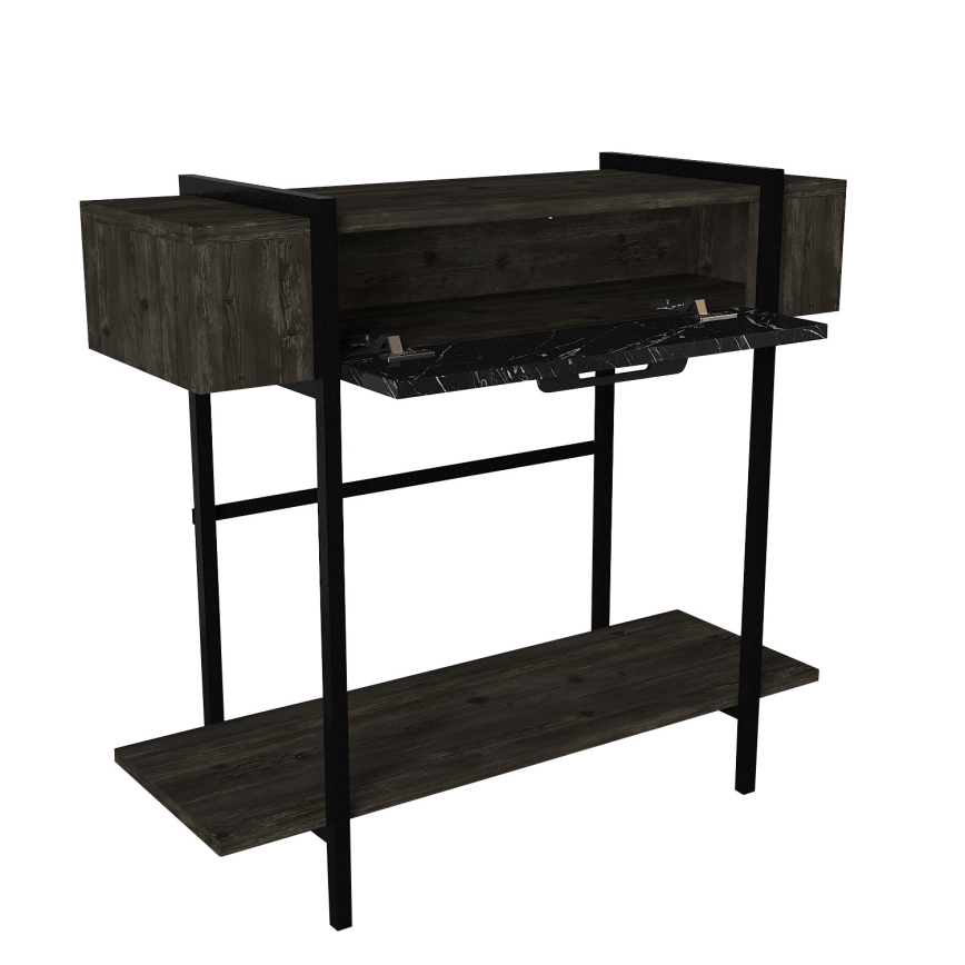 Mesa de apoio LISBON 82x90 cm preto