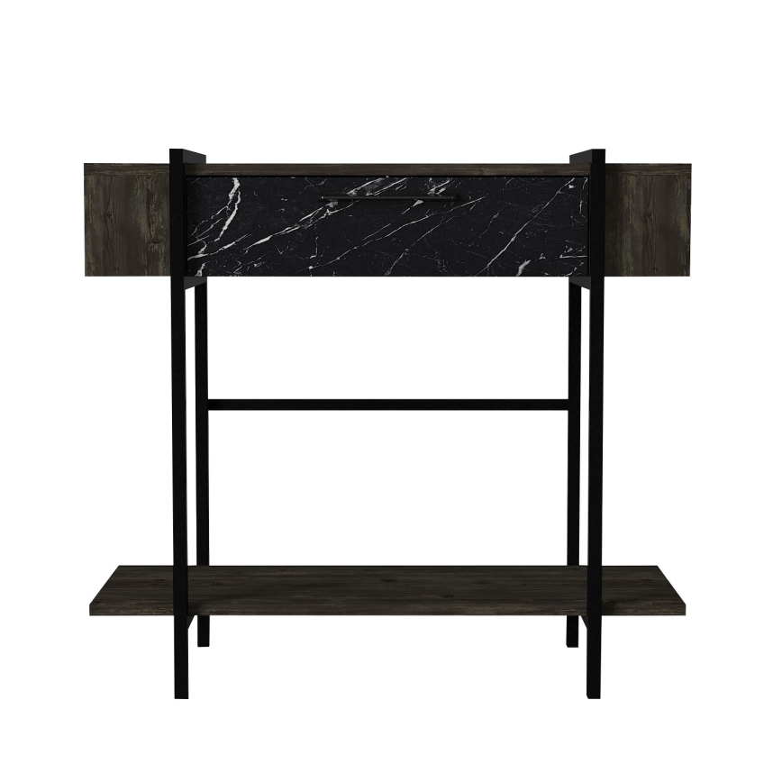 Mesa de apoio LISBON 82x90 cm preto