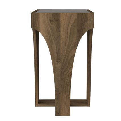 Mesa de apoio LITUS 58x37 cm castanho
